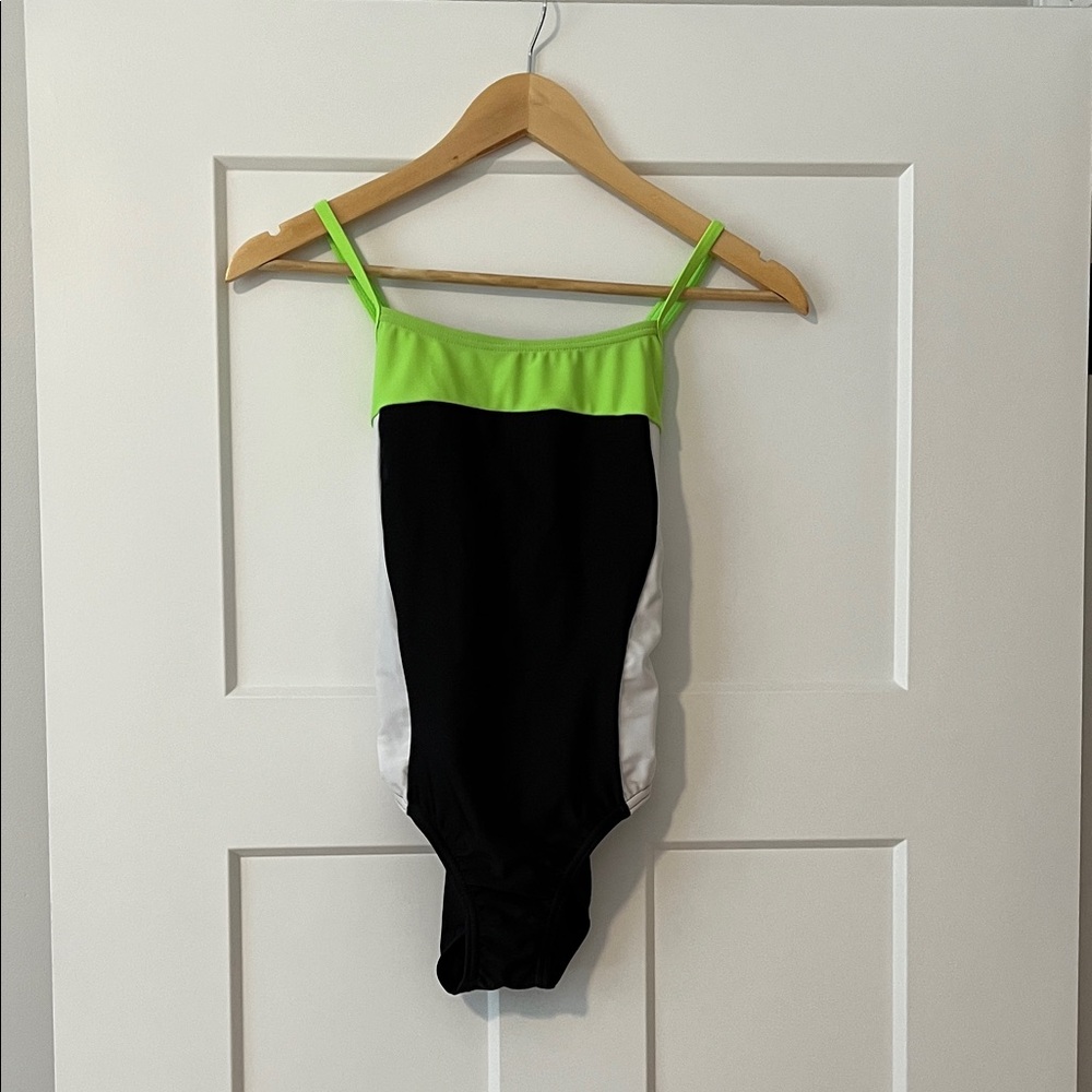 Speedo Neon Green and Black Women’s One Piece